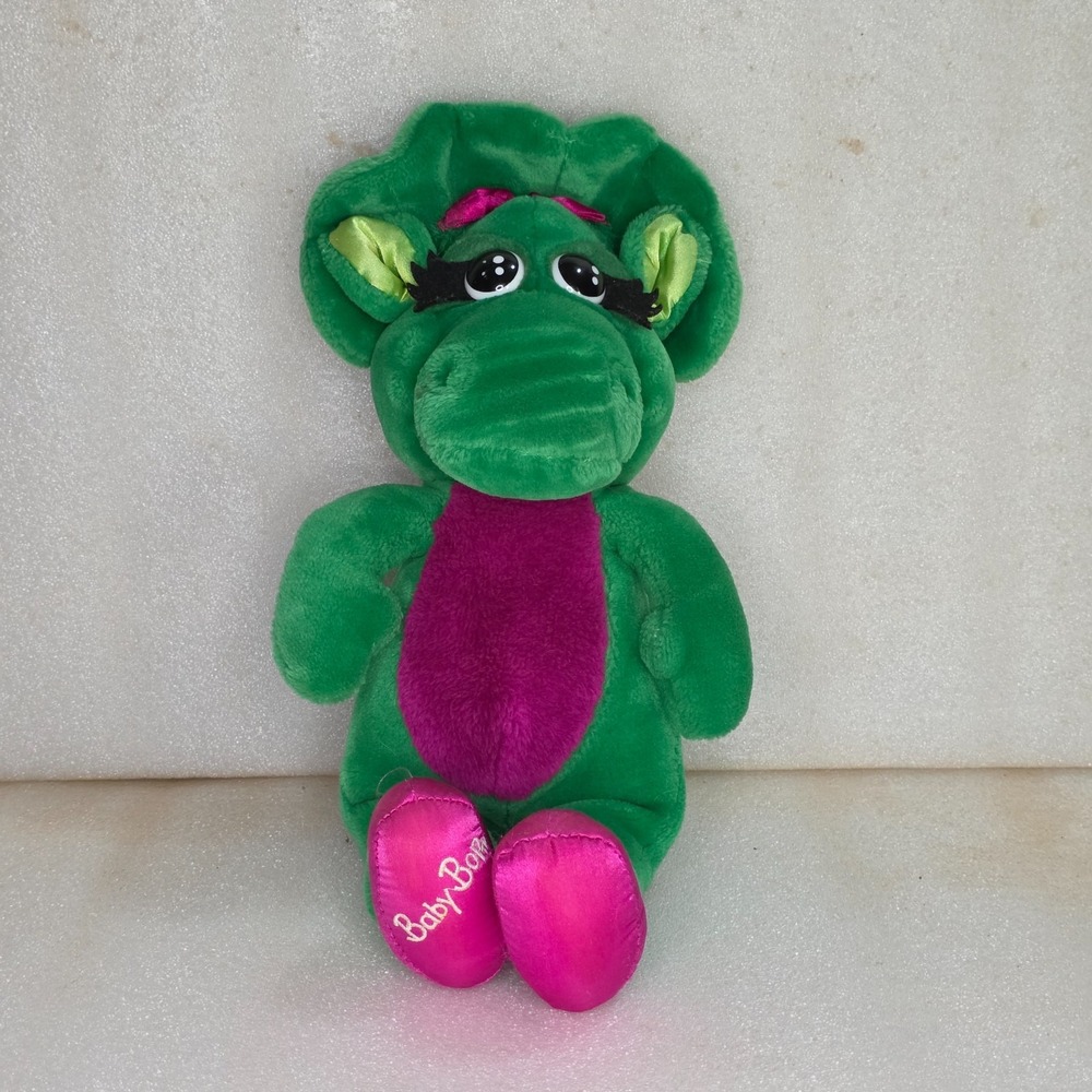 The Lyons Group Baby Bop Green Dinosaur Barney's Friend Vintage 1992 15" Plush